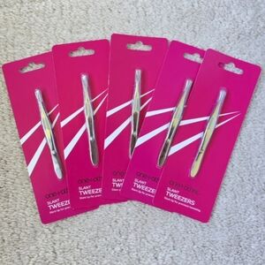 5 Tweezers Slant Set of Five